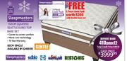 Sleepmasters 152cm(Queen) Seattle Euro Top Base Set