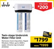 Jojo Twin-Stage Undersink Water Filter Unit