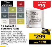 Fired Earth Cabinet & Furniture Paint-1Ltr