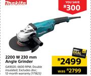 Makita 2200W 230mm Angle Grinder GA9020