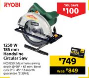 Ryobi 1250W 185mm Handyline Circular Saw HCS1250