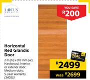 Lotus Horizontal Red Grandis Door