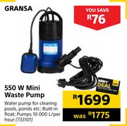 Gransa 550W Mini Waste Pump