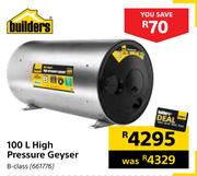 Builders 100L High Pressure Geyser