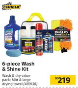 Shield 6 Piece Wash & Shine Kit