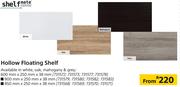 Shelfmate Hollow Floating Shelf-600mm x 250mm x 38mm