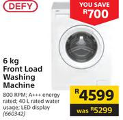 Defy 6Kg Front Load Washing Machine
