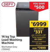 Defy 14Kg Top Load Washing Machine
