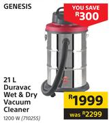 Genesis 21L Duravac Wet & Dry Vacuum Cleaner