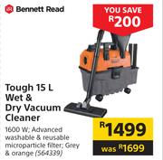 Bennett Read Tough 15L Wet & Dry Vacuum Cleaner