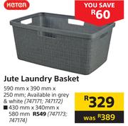 Keter Jute Laundry Basket