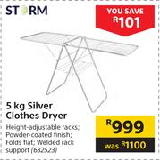 Storm 5Kg Silver Clothes Dryer