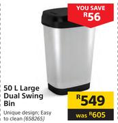 50Ltr Large Dual Swing Bin