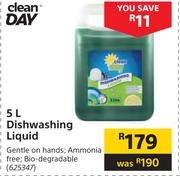 Clean Day Dishwashing Liquid-5Ltr