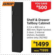 Grip Shelf & Drawer Tallboy Cabinet