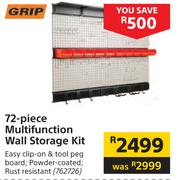Grip 72 Piece Multifunction Wall Storage Kit