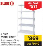 Ellies 5 Tier Metal Shelf