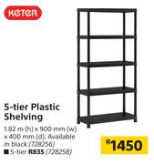 Keter 5 Tier Plastic Shelving