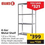 Ellies 4 Tier Metal Shelf