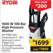 Ryobi 600W 100Bar High Pressure Washer AJP-1480