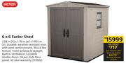 Keter 6 X 6 Factor Shed