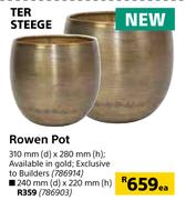 Ter Steege Rowen Pot-310mm (d) x 280mm (h) 