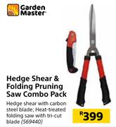 Garden Master Hedge Shear & Folding Pruning Saw Combo Pack
