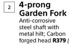 Lasher 4 Prong Garden Fork