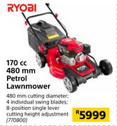 Ryobi 170cc 480mm Petrol Lawnmower