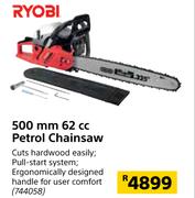 Ryobi 500mm 62cc Petrol Chainsaw