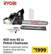 Ryobi 450mm 45cc Petrol Chainsaw