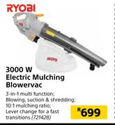 Ryobi 3000W Electric Mulching Blower Vac