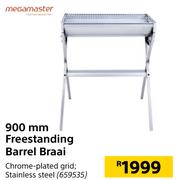 Megamaster 900mm Freestanding Barrel Braai