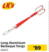 LK's Long Aluminium Barbeque Tongs