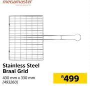 Megamaster Stainless Steel Braai Grid 430mm x 330mm