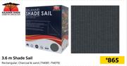Kalahari 3.6m Shade Sail