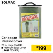 Solmac Caribbean Parasol Premium Beige Cover