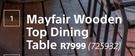 Designhouse Mayfair Wooden Top Dining Table