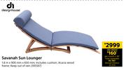 Design House Savanah Sun Lounger