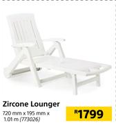 Zircone Lounger 720m X 195mm X 1.01m