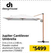 Designhouse Jupiter Cantilever Umbrella 3m X 3m X 2.48m