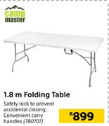 Camp Master 1.8m Folding Table