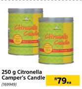 Citronella Camper's Candle-250g Each
