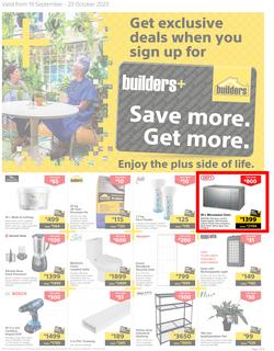 Builders : Save More, Get More (19 September - 23 October 2023), page 1