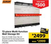 Grip 72-Piece Mutlti-Function Wall Storage Kit