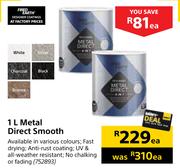 Fired Earth Metal Direct Smooth-1L Each
