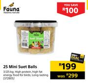 Fauna 25 Mini Suet Balls-3.125kg