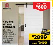 Doortec Caroline Grooved Barn Door 2.1m(h) X 920mm(w)