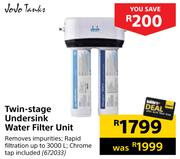 Jojo Tanks Twin-Stage Undersink Water Filter Unit