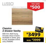 Lusso Classico 2-Drawer Vanity